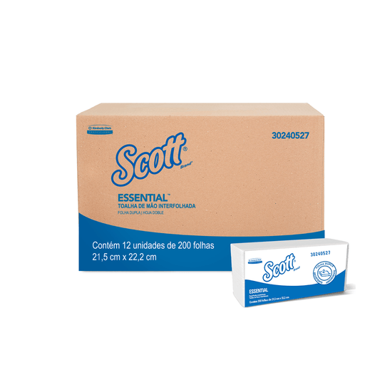 Scott Essential Folha Dupla Interfolhada Cx 24x200fls