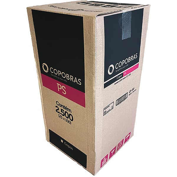 Copobras Copo PS Cristal Descartável 80ml