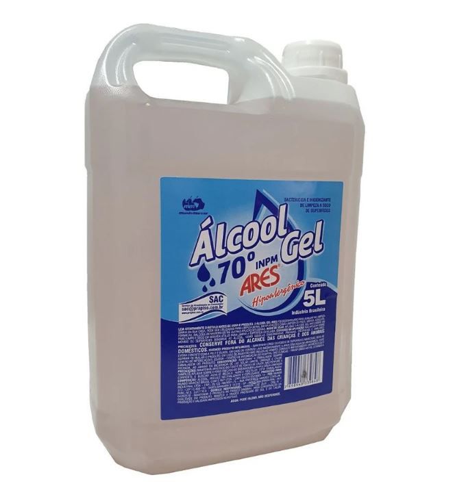 Álcool Gel 70% Ares 1L