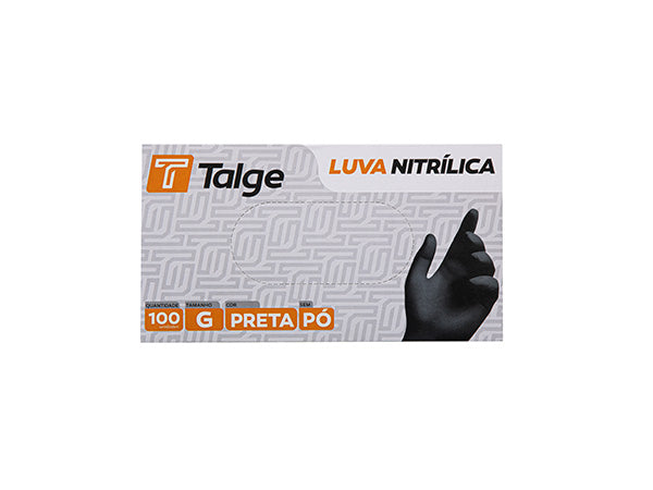 Luva Nitrílica Preta
